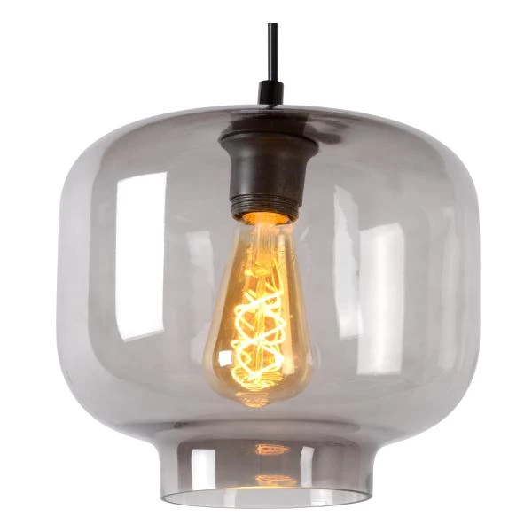 Lucide MEDINE - Pendant light - Ø 25 cm - 1xE27 - Smoke Grey - detail 3